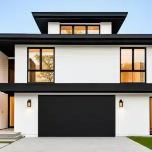 Black Smooth Steel 16'x9' Insulated Garage Door