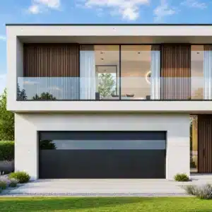 Contemporary Garage Door Black 8' x 8'